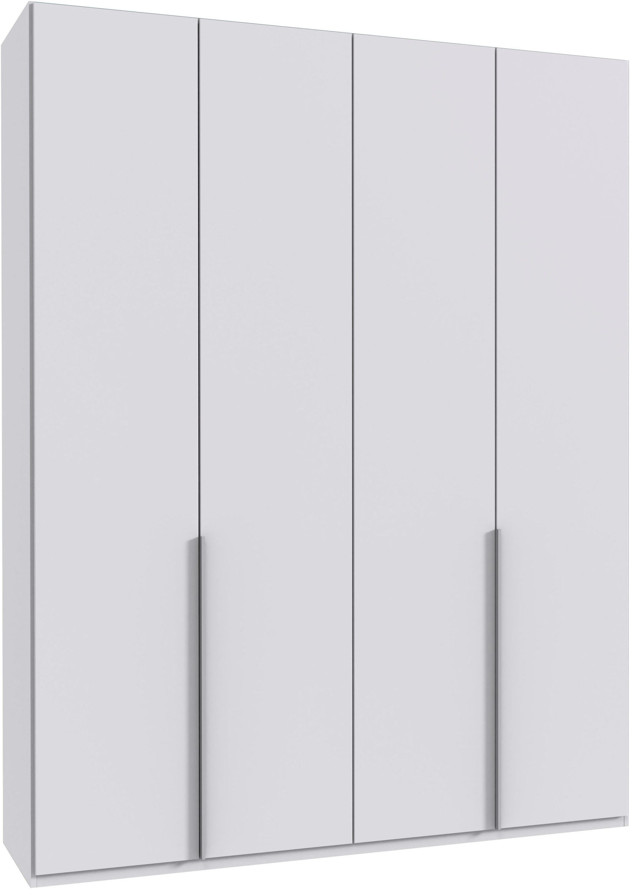 Wimex Kleiderschrank Mugano,in 5 Breiten,2 Höhen,2 Tiefen, viele Farben, Made in Germany (in Basic oder Premium Ausstattung) mit langen Griffen aus Metall, mit oder ohne Spiegel