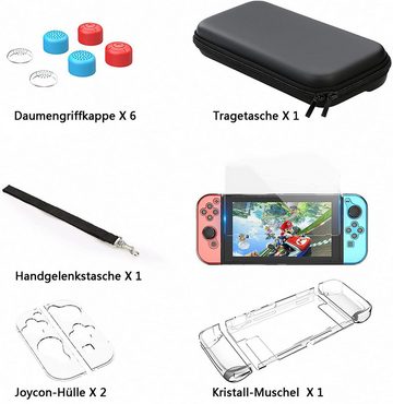 SOTOR Nintendo-Schutzhülle SWITCH OLED Schutzhülle, Durchsichtige Hülle mit Nintendo Switch Schutzfolienkompatibilität