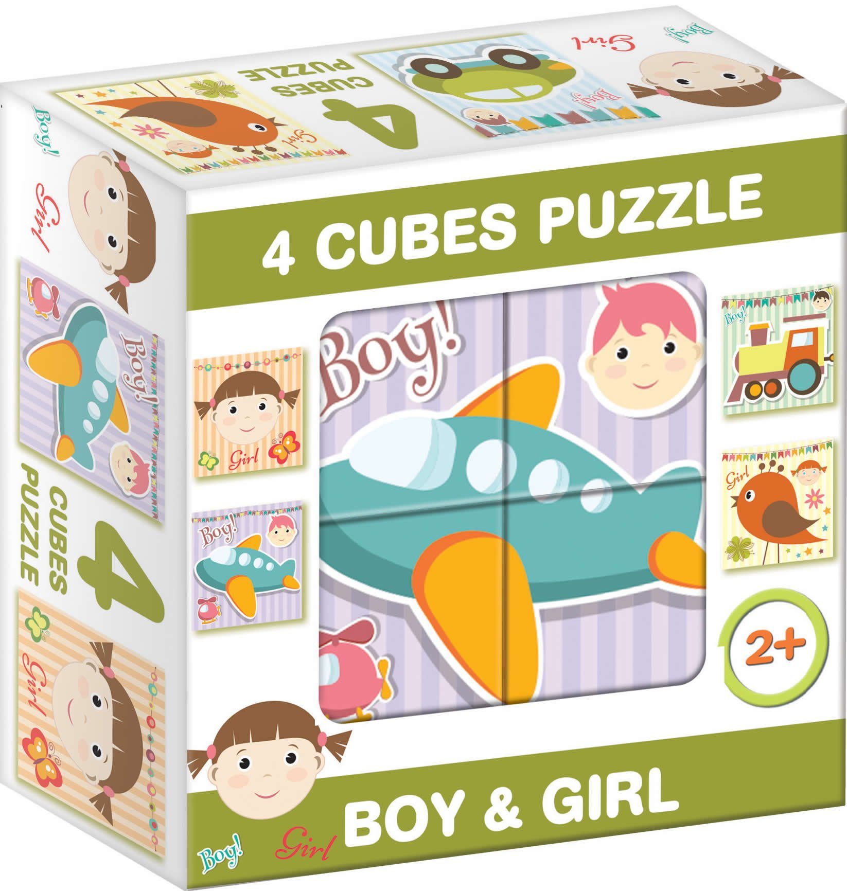 Dohany Würfelpuzzle Bilderwürfel 4-tlg. Baby Kinderpuzzle, günstig online kaufen