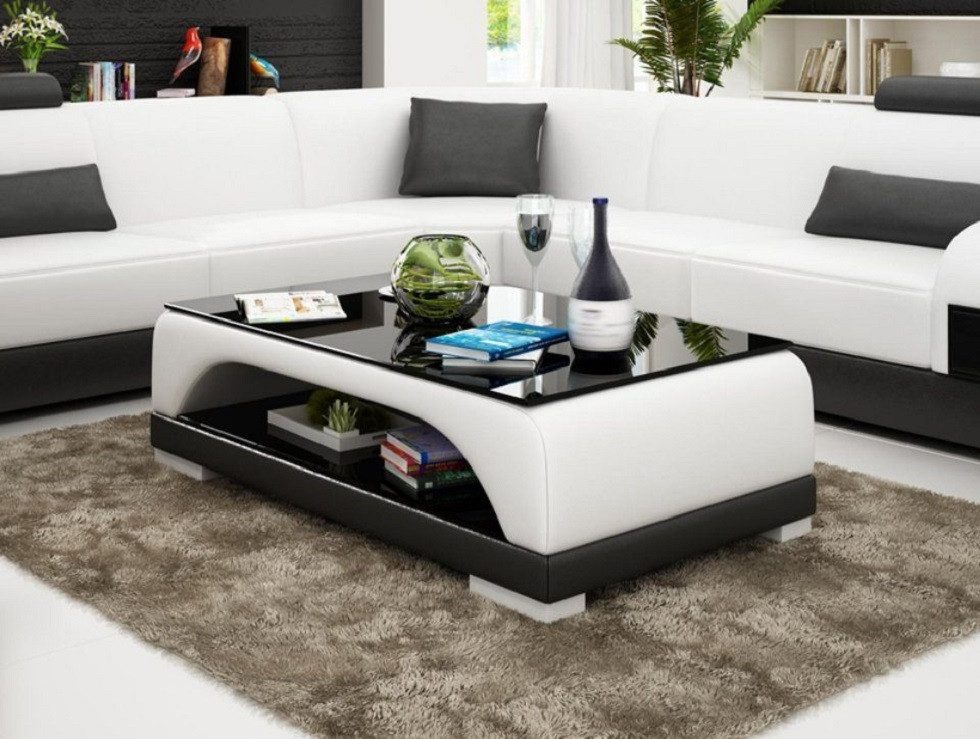 Xlmoebel Couchtisch Designer Beistelltisch CT9005 aus Glas mit elegantem Design (Packung, Couchtisch CT9005), Hergestellt in Europa