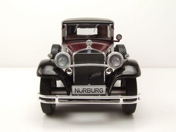 MCG Modellauto Mercedes Typ Nürburg 460/460 K (W08) 1928 dunkelrot schwarz Modellauto, Maßstab 1:18