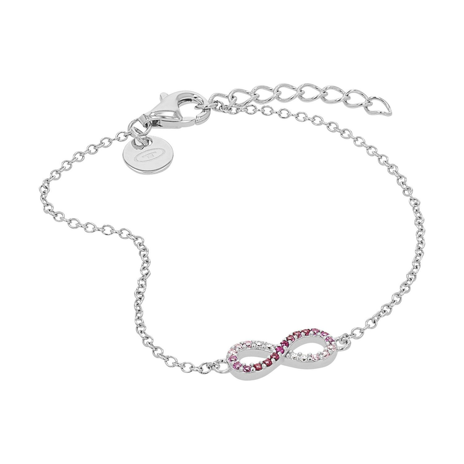 TOM TAILOR Armband Schmuck Geschenk Silber 925 Infinity Unendlichkeitsschleife, mit Zirkonia (synth)