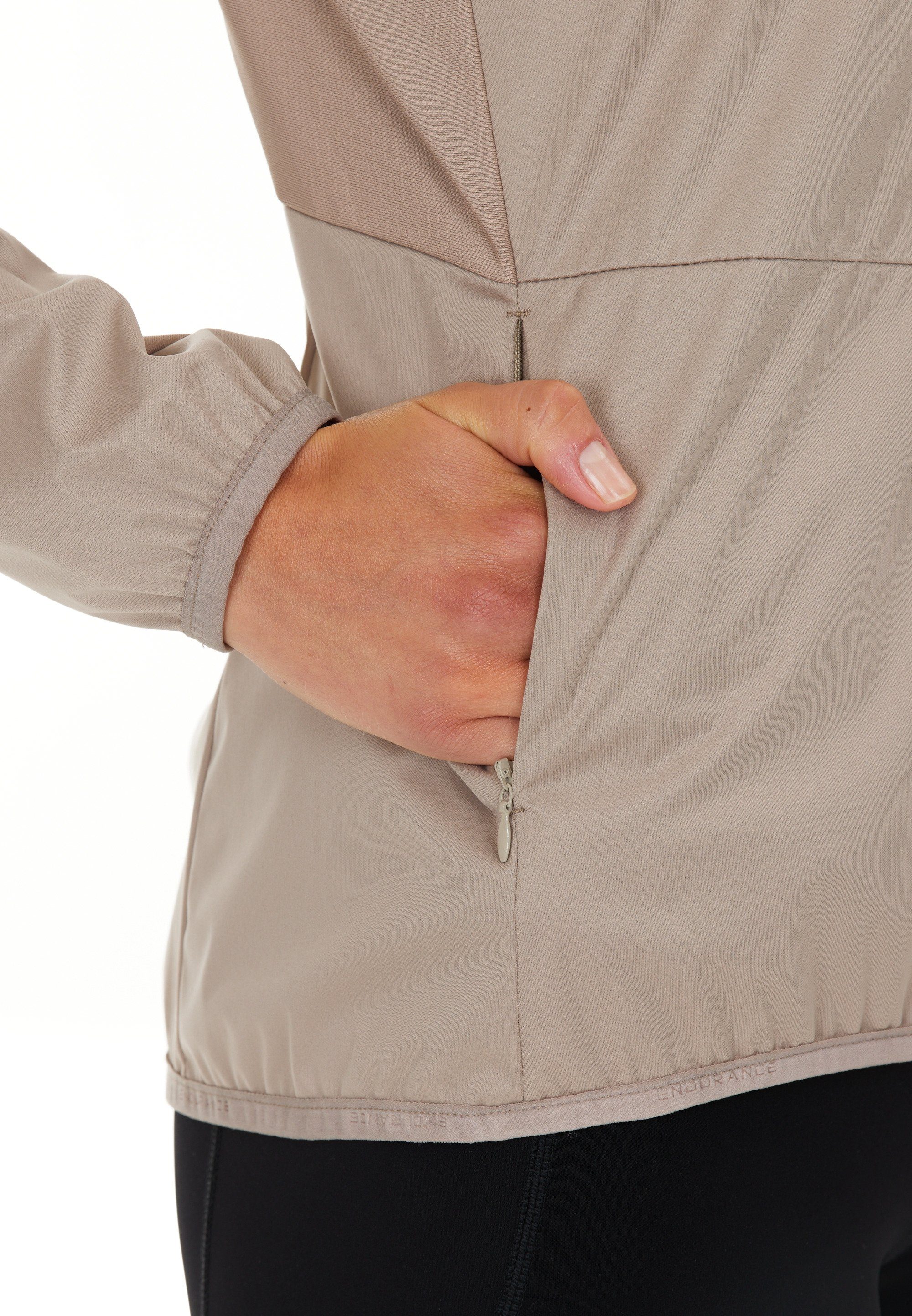 ENDURANCE Laufjacke Elving aus elastischem 4-Wege-Stretch-Material