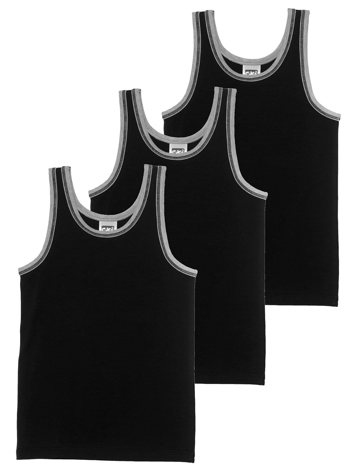 (Spar-Set, Unterhemd Knaben Sweety Kids 6-St) - schwarz 6er Jersey for Unterhemd Single Sparpack
