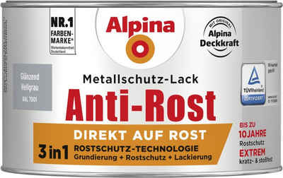 Alpina Metallschutzlack Alpina Metallschutz-Lack Anti-Rost 750 ml hellgrau