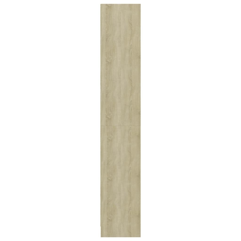Sonoma-Eiche Holzwerkstoff Fächer furnicato 4 40x24x142 cm Bücherregal