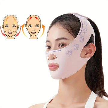 RefinedFlare Gesichtsmasken-Set V-förmige Gesichtsgurt-Kinnmaske, Gesichtsmassagegurt, atmungsaktiv, 1-tlg.