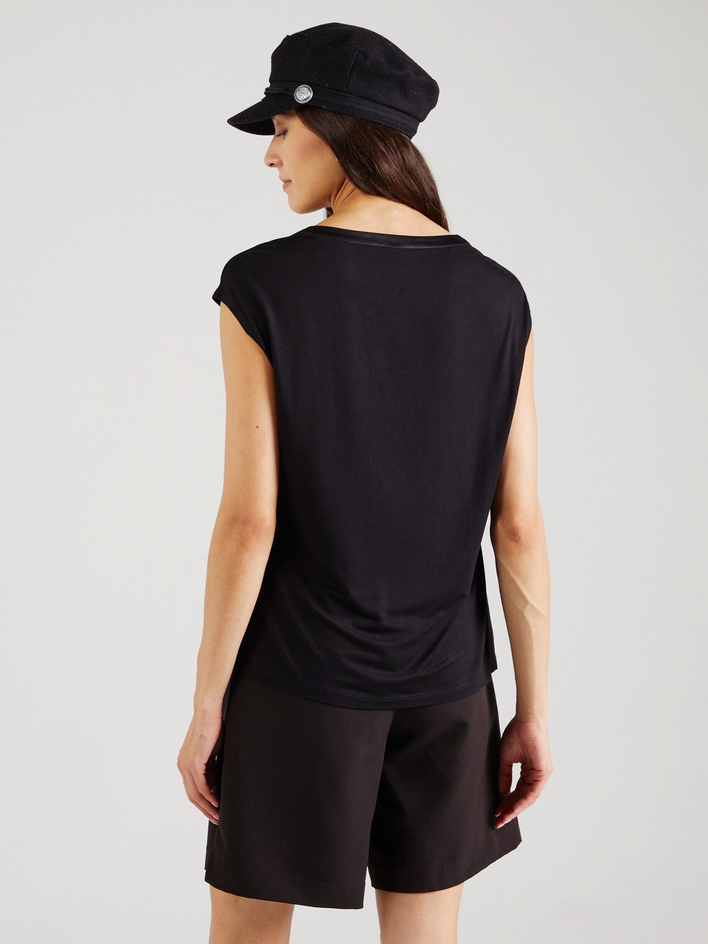 comma Kurzarmbluse (1-tlg) Plain/ohne Details günstig online kaufen