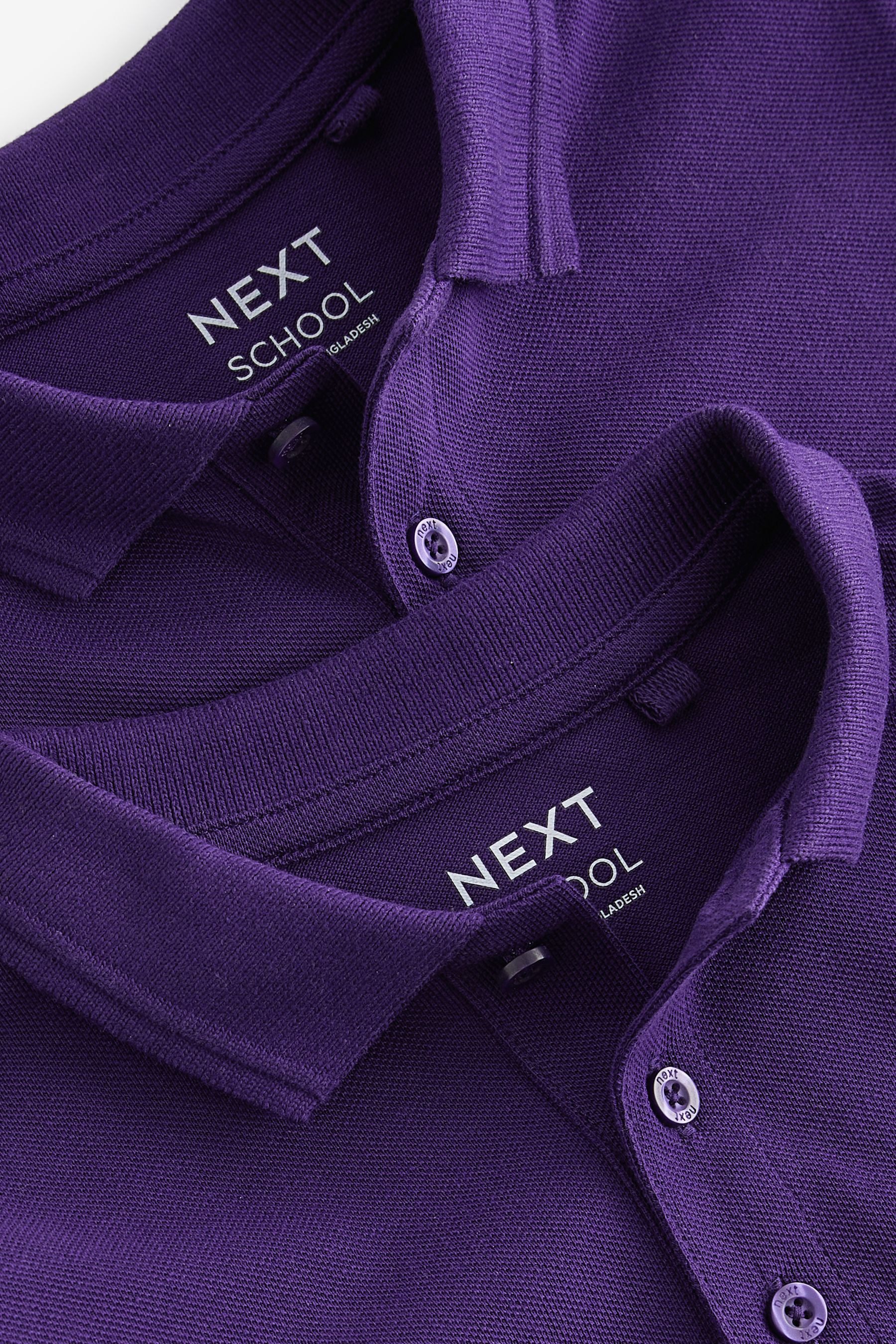 Next Poloshirt Schul-Poloshirts aus Baumwolle im 2er-Pack (2-tlg) – Bild 3 von 4