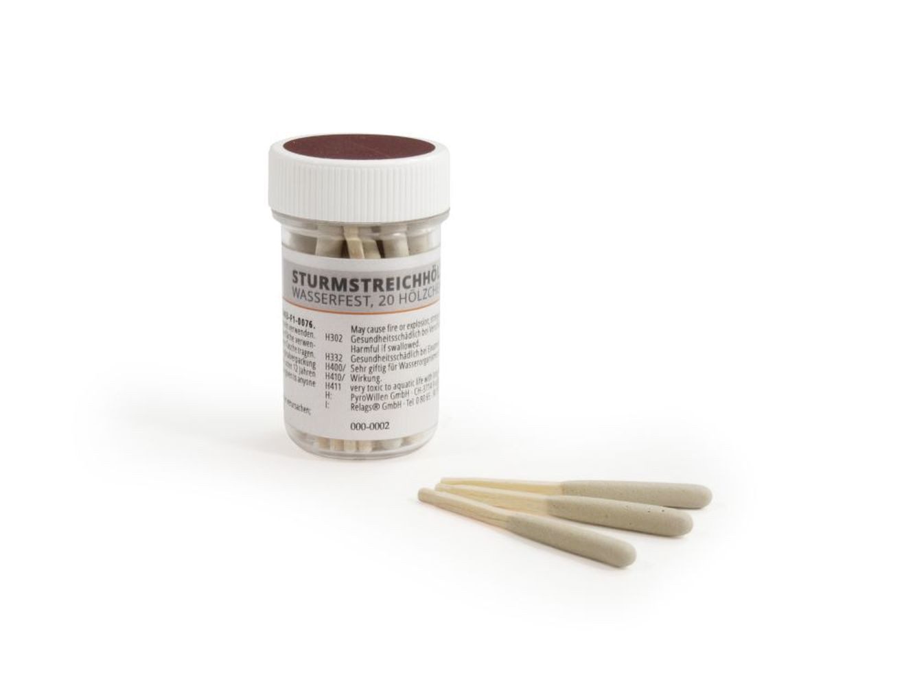 Relags Feuerzeug Wasserfeste Sturmstreichhölzer in Dose