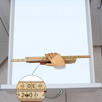 SO-TECH® Besteckeinsatz ORGA-BOX III BUCHE ausziehbar für Schubladenbreite 40 - 60 cm, z.B. in Nobilia Küchen ab 08/2012, Holz-Besteckkasten mit 5 - 7 Fächer