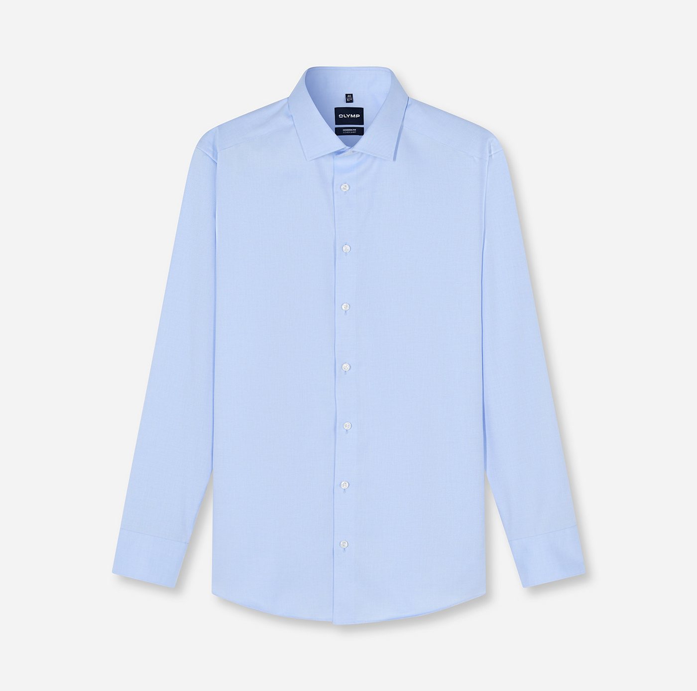 OLYMP Langarmhemd Luxor Covershirt höchste Blickdichte, bügelfrei, Businesshemd, Modern fit