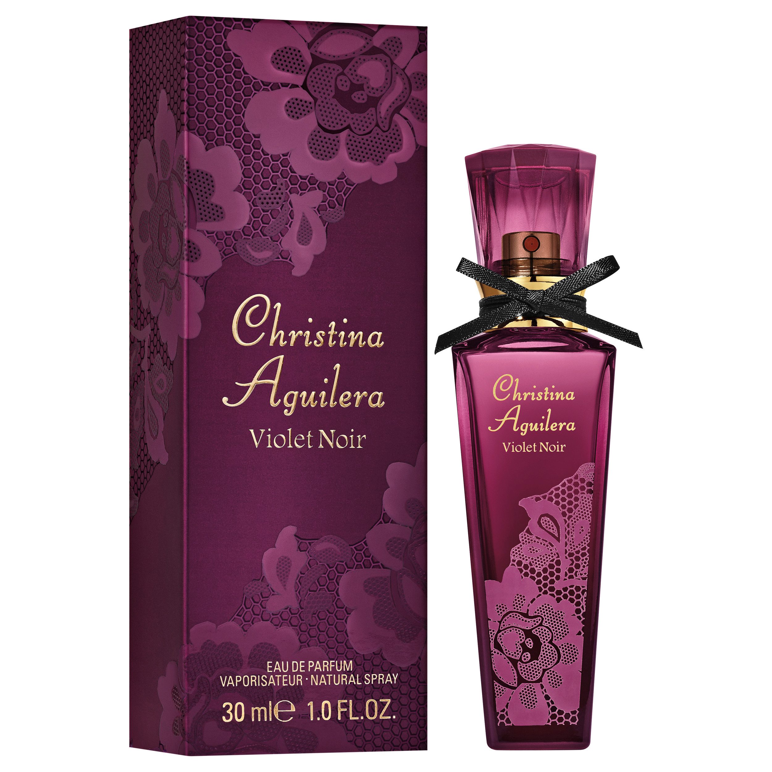 Christina Aguilera Eau de Parfum VIOLET NOIR EDP, mit prickelnden Früchten