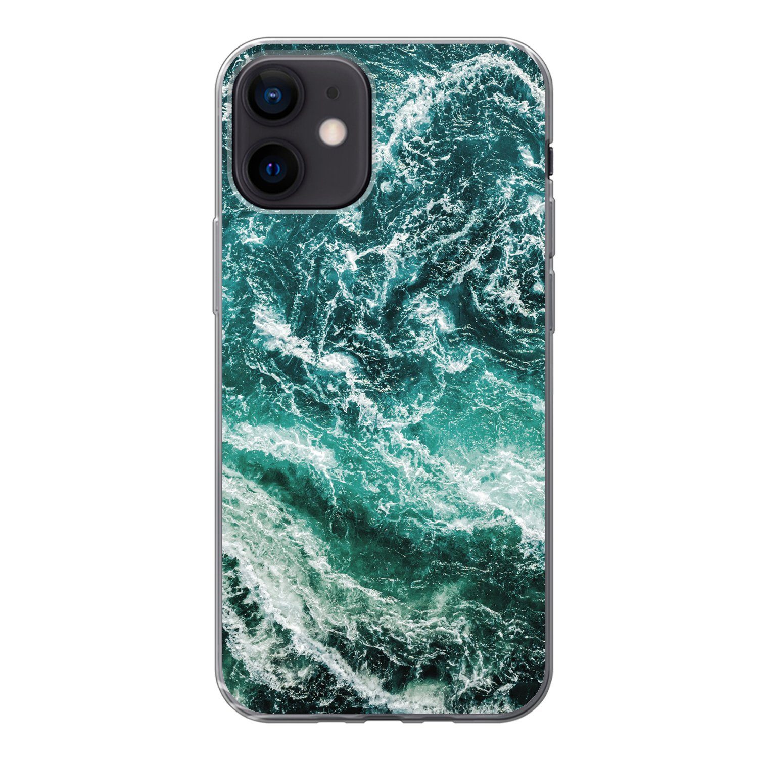 MuchoWow Handyhülle für Apple iPhone 12 Marmor - Gemustert - Natursteine, Smartphone-Bumper, Print, Handy Schutzhülle Dünn