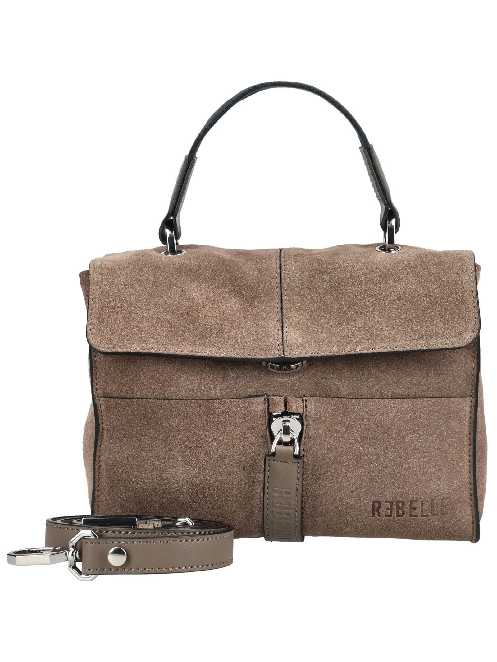 REBELLE Henkeltasche REBELLE Taschen Veloursleder/Textil