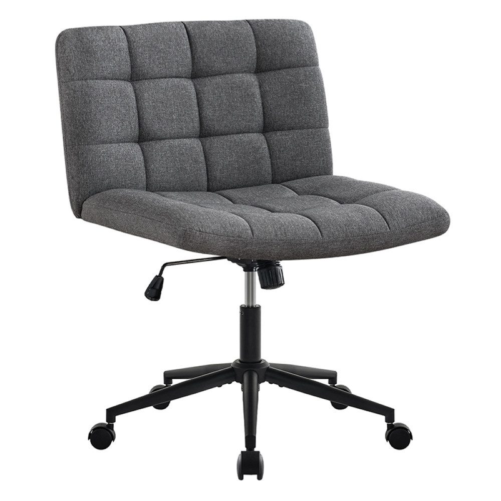 Hellove Polsterstuhl Ergonomischer Bürostuhl Schreibtischstuhl Schneidersitz Stuhl (1 St), Höhenverstellbarer Drehstuhl ohne Armlehnen