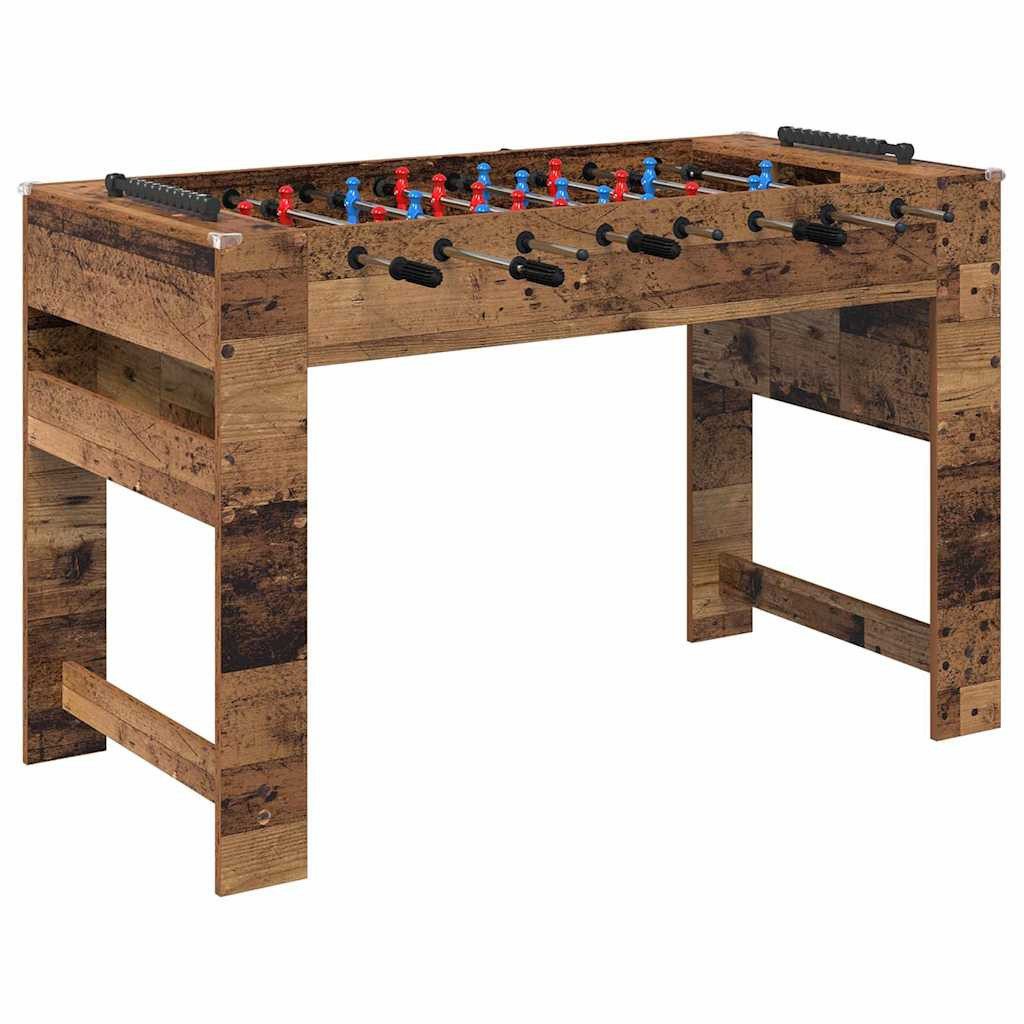 Kickertisch Tischfußballtisch Altholz 125 x 60,5 x 80 cm Holzwerkstoff