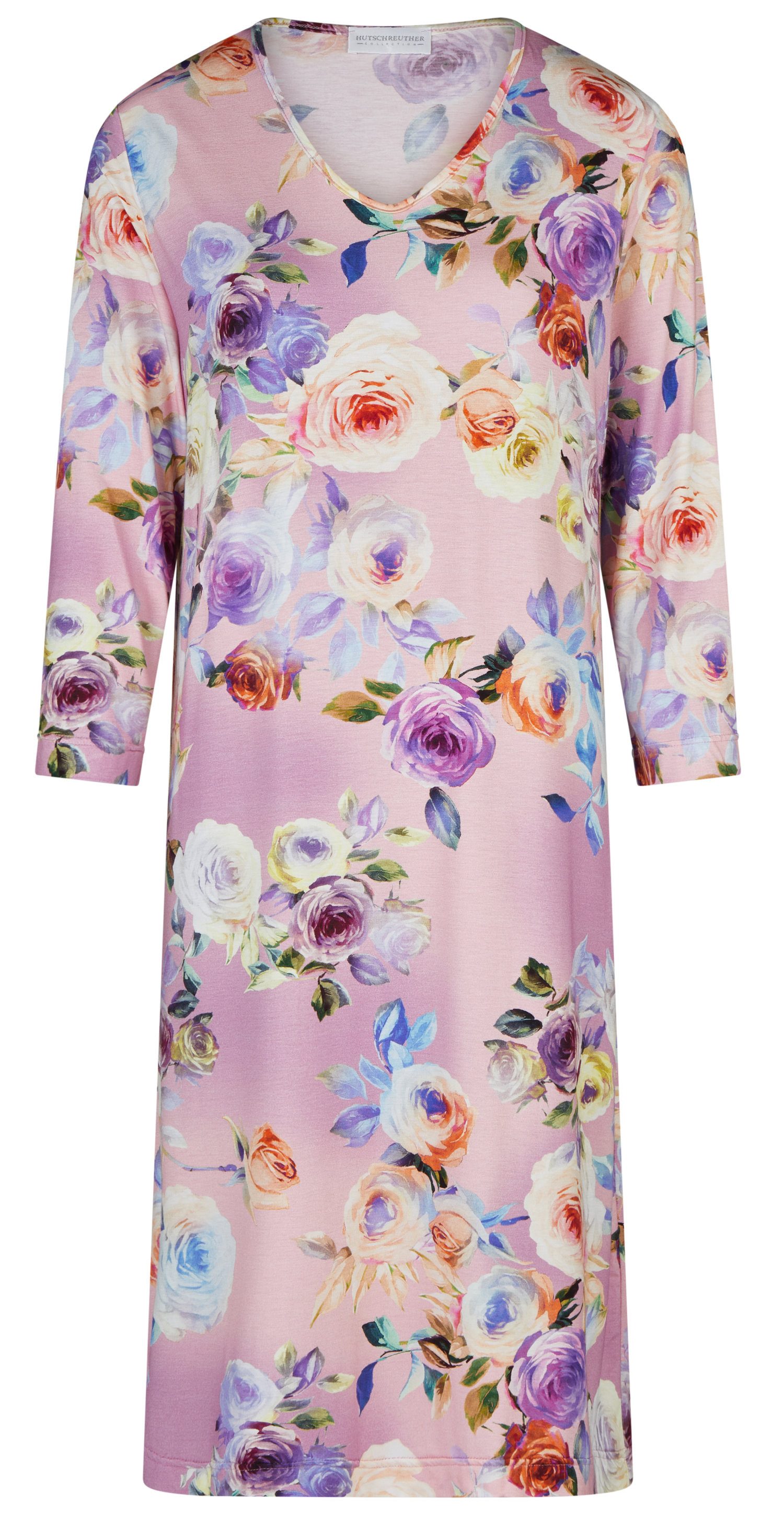 Nachthemd Damen Schlafshirt Rosen