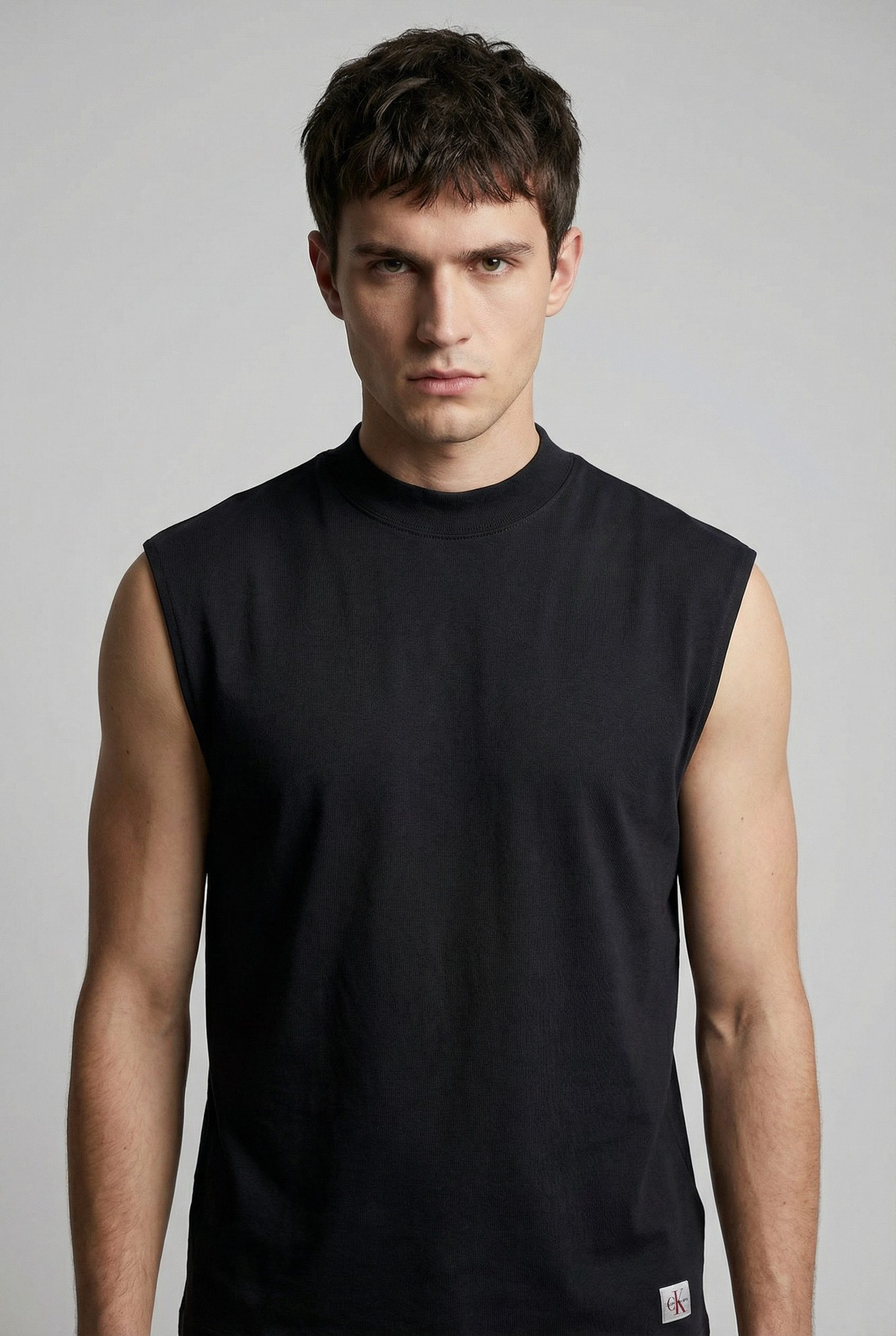 Calvin Klein Jeans Tanktop JERSEY BADGE MUSCLE TANK Regular fit mit Rundhalsausschnitt