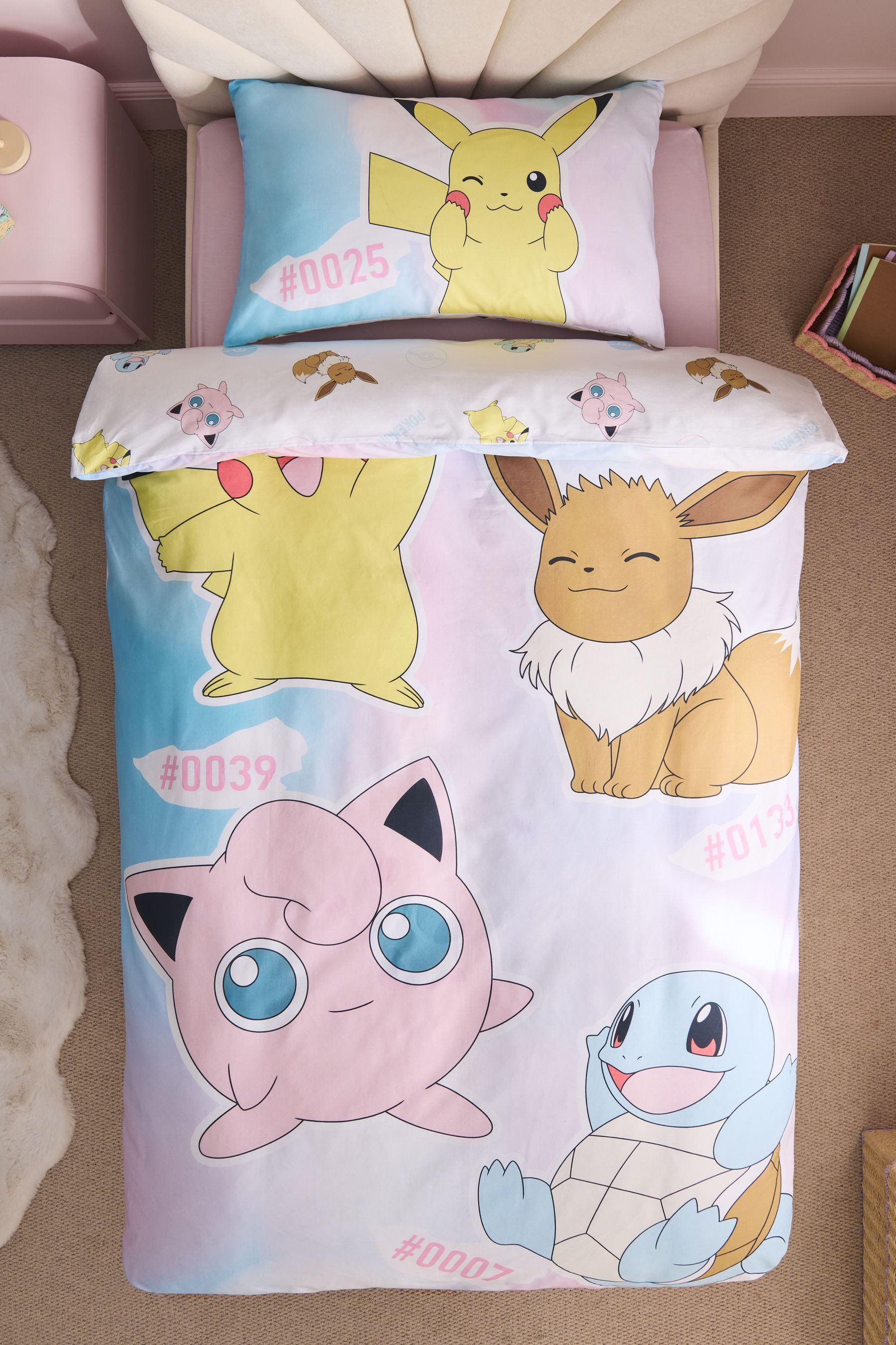 Next Bett-Set Pokemon Bettbezug und Kissenbezug im Set, Bezug: Baumwolle
