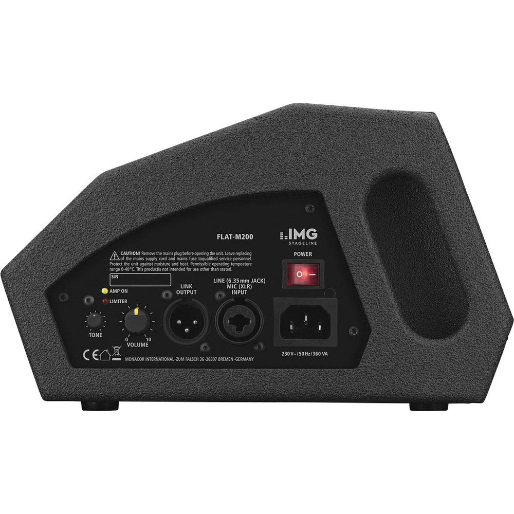 1 4 Lautsprecher Zoll Bühnenmonitor 200 Aktiver W FLAT-M200 IMG IMG StageLine cm 10.16 STAGELINE