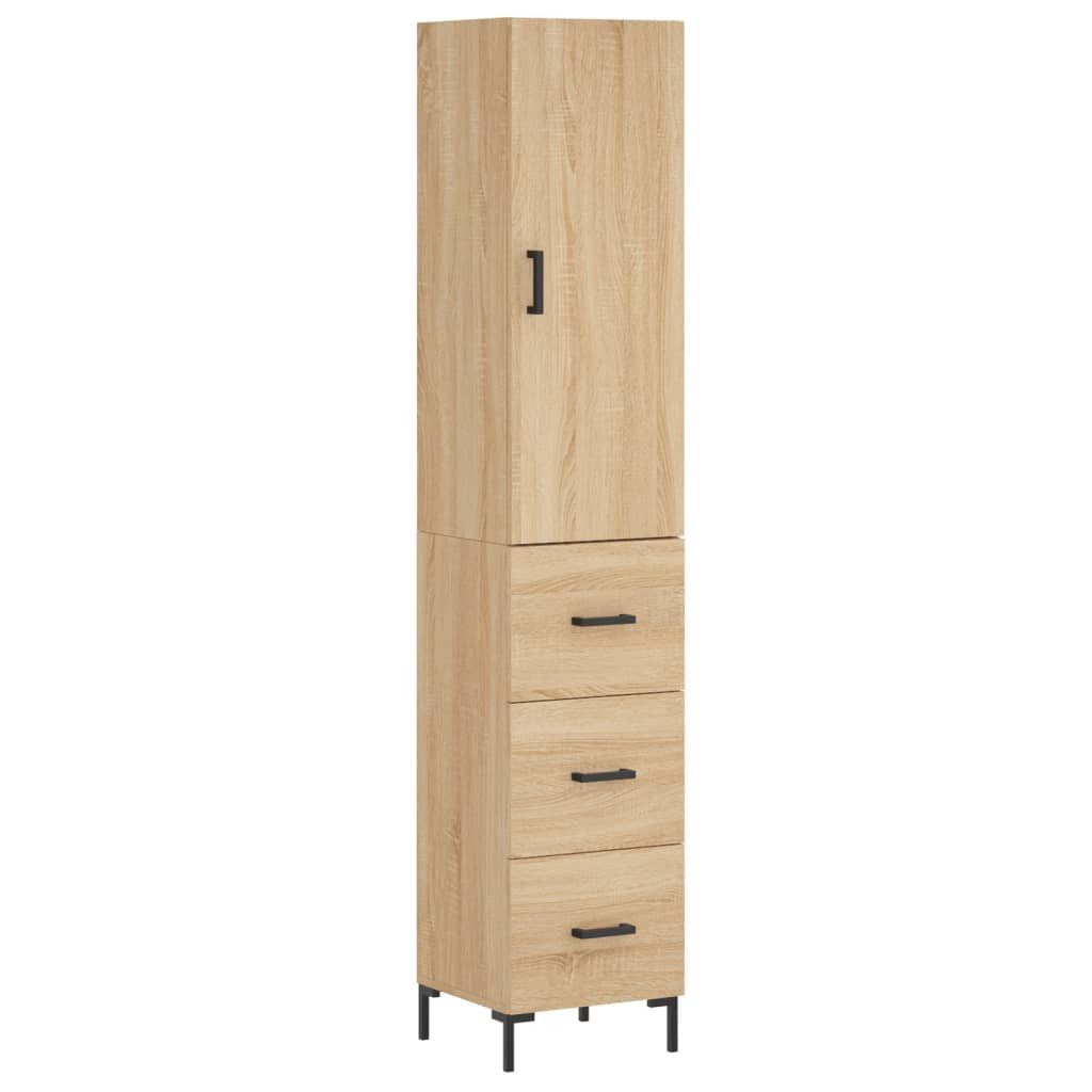 vidaXL Highboard Highboard Sonoma-Eiche 34,5x34x180 cm günstig online kaufen