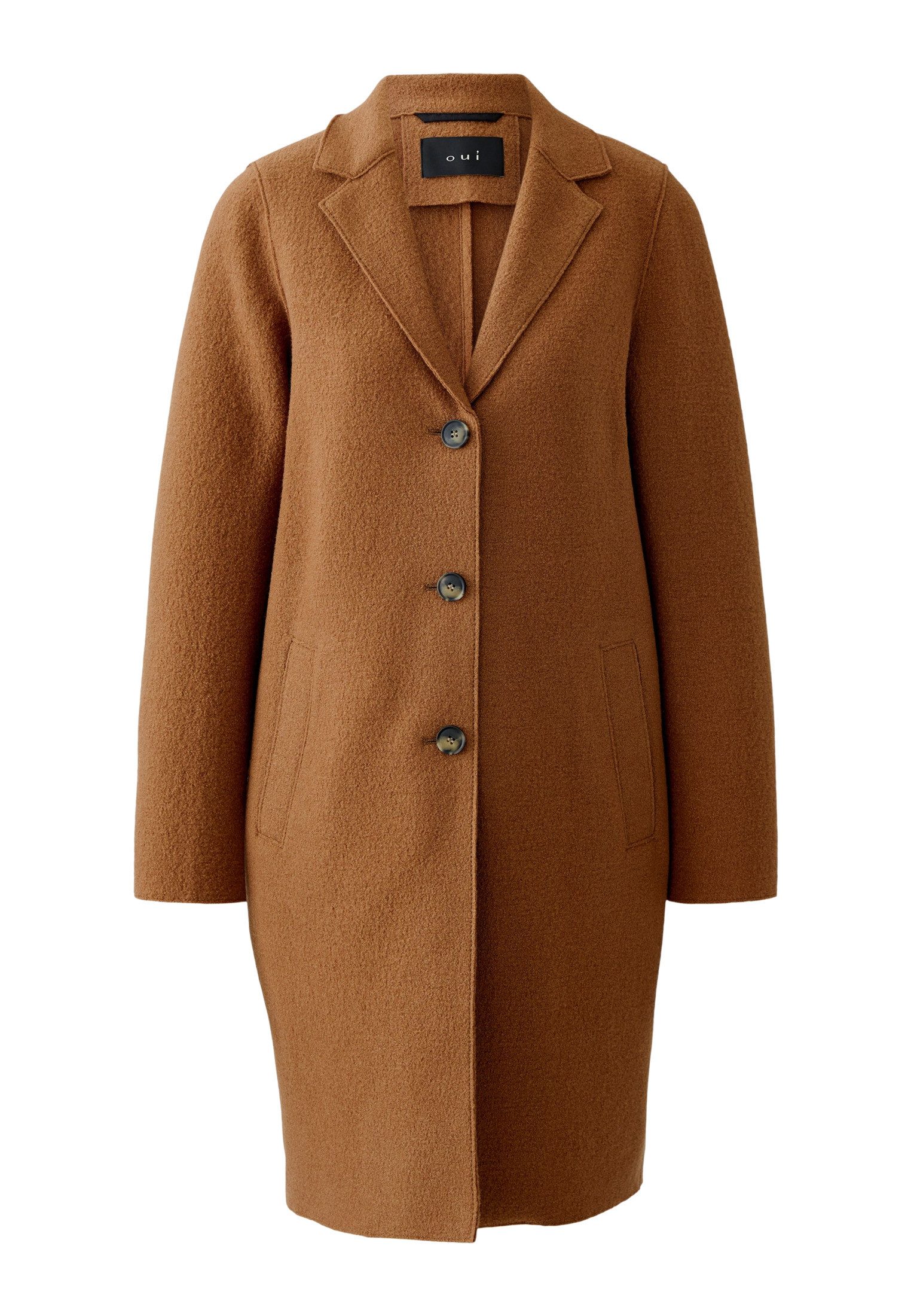 Oui Wollmantel MAYSON Mantel Boiled Wool - reine Schurwolle günstig online kaufen