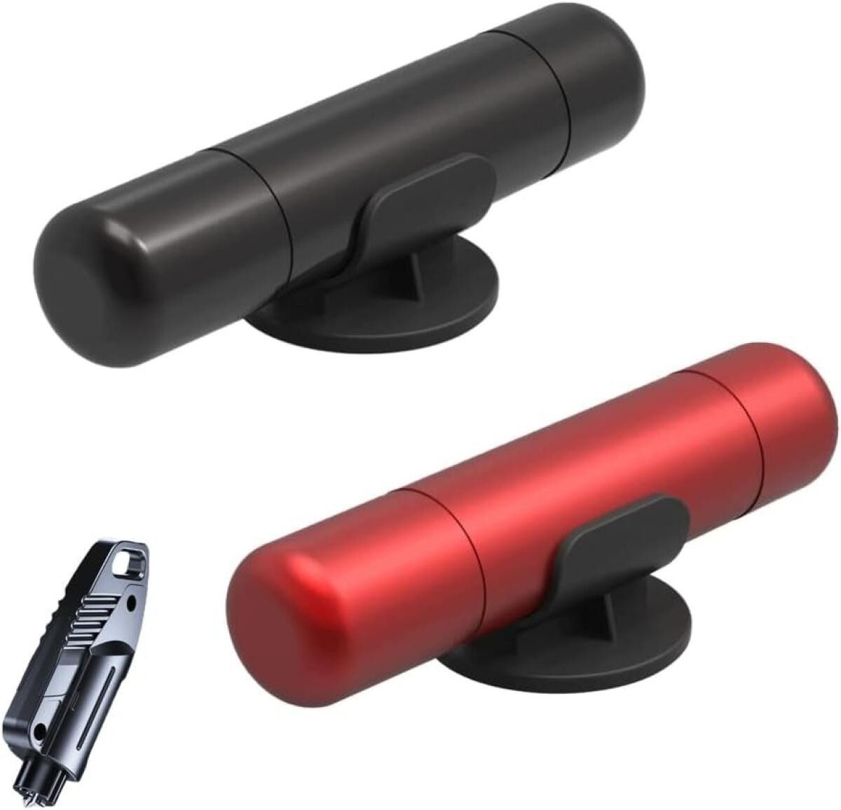 FELIXLEO Hammer Auto Sicherheitshammer 2in1 mit Gurtschneider Notfall Werkzeug (6-St)