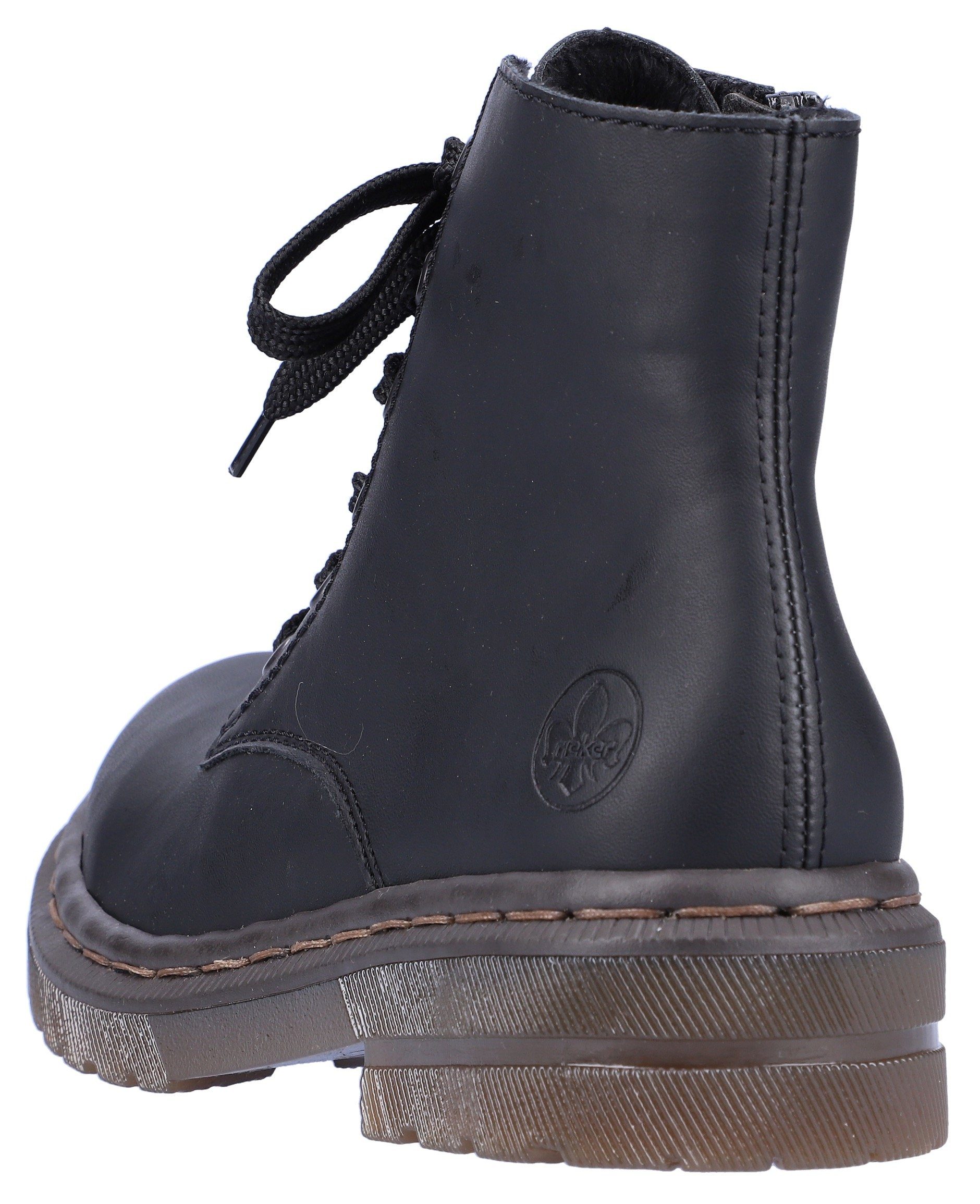 Rieker Schnürboots, Schnürstiefelette, Blockabsatz, mit Logoprägung günstig online kaufen