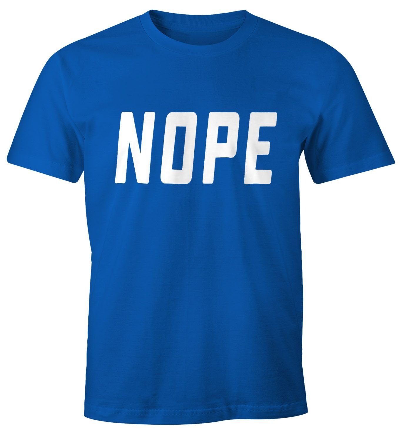 Print-Shirt NOPE Herren T-Shirt Spruch-Shirt