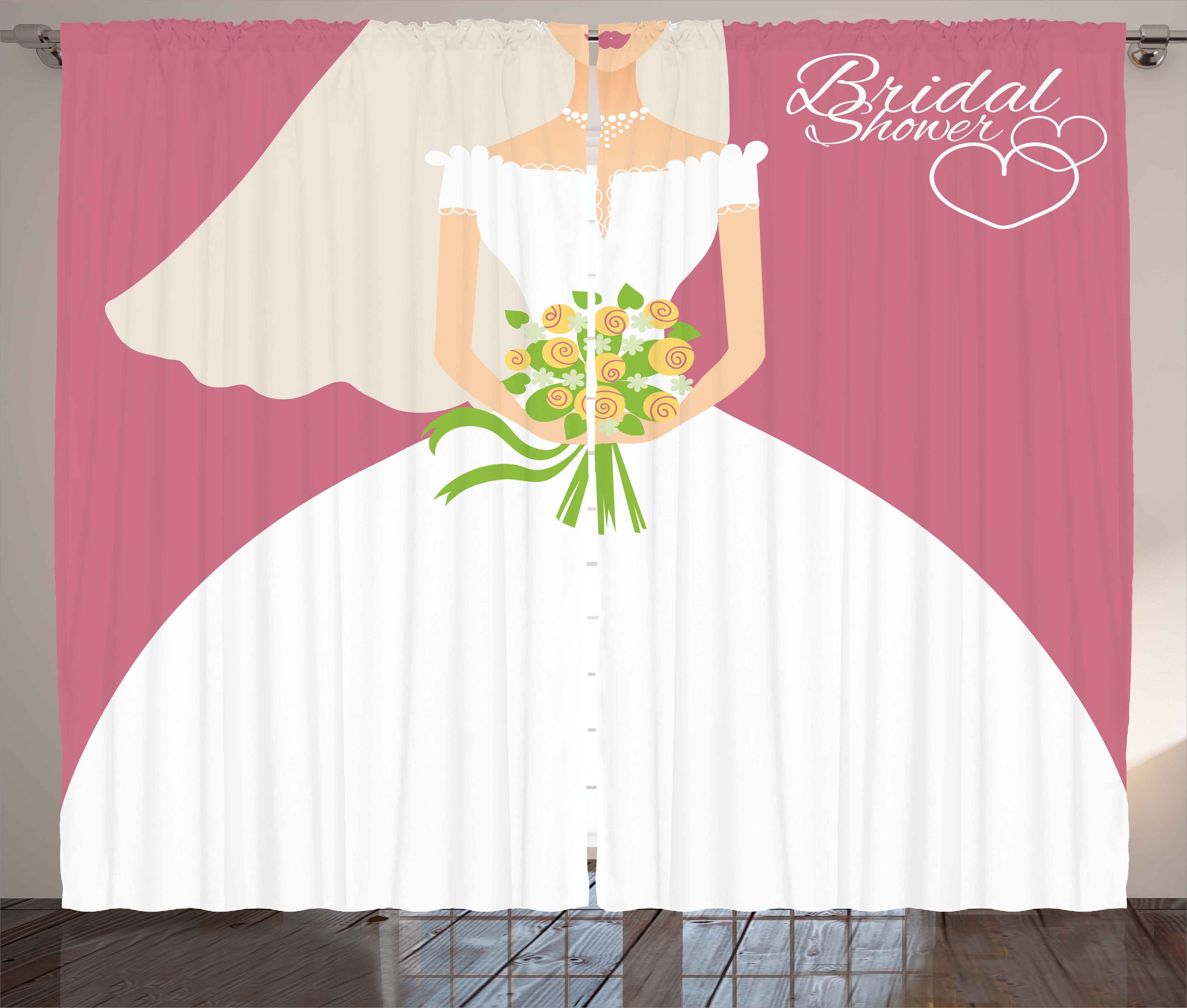 Hochzeit Schlafzimmer Schlaufen mit Braut und im Vorhang Abakuhaus, Gardine Kräuselband Kleid Haken, weißen