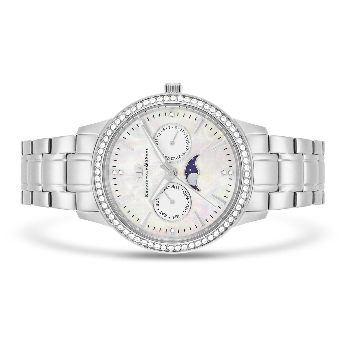 Rhodenwald & Söhne Multifunktionsuhr Amidala silber, mit Quarzwerk