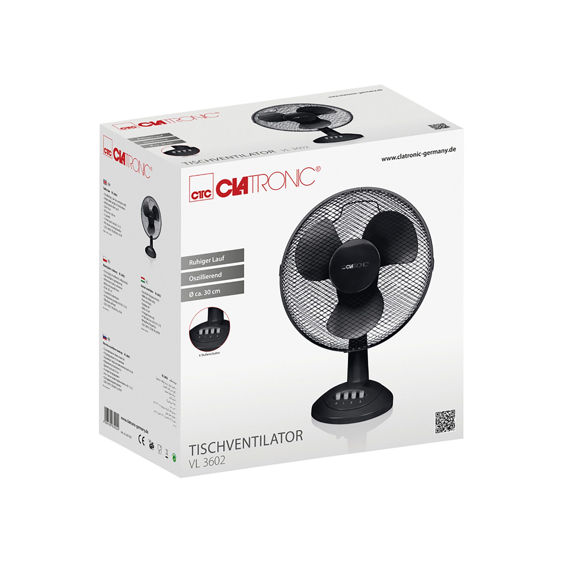 CLATRONIC Standventilator CLATRONIC Tischventilator VL 3602, günstig online kaufen