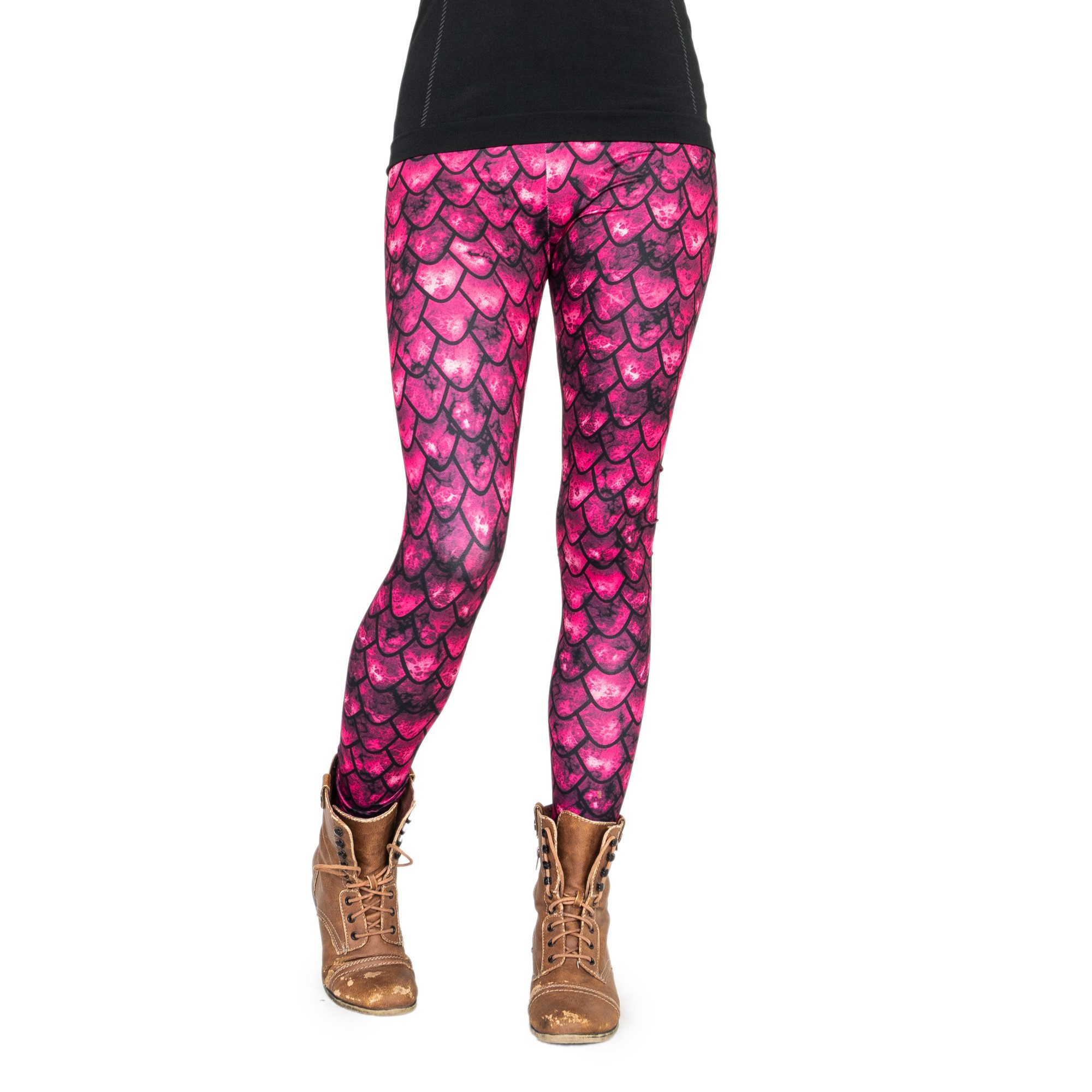 Leggings Tiermotiv-Leggings (Einheitsgröße) - Design Roter Drache