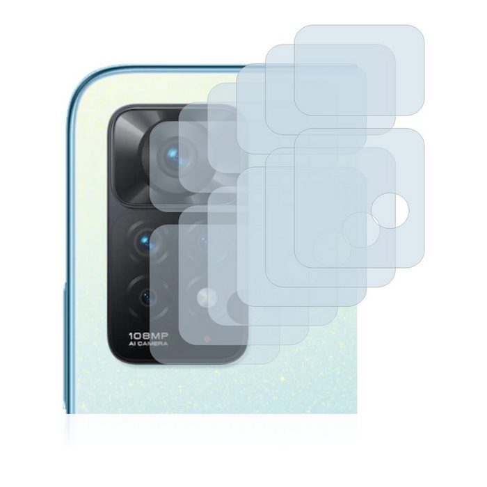 BROTECT flexible Panzerglasfolie für Xiaomi Redmi Note 11 Pro (NUR Kamera) Displayschutzglas 6 Stück Schutzglas Glasfolie klar