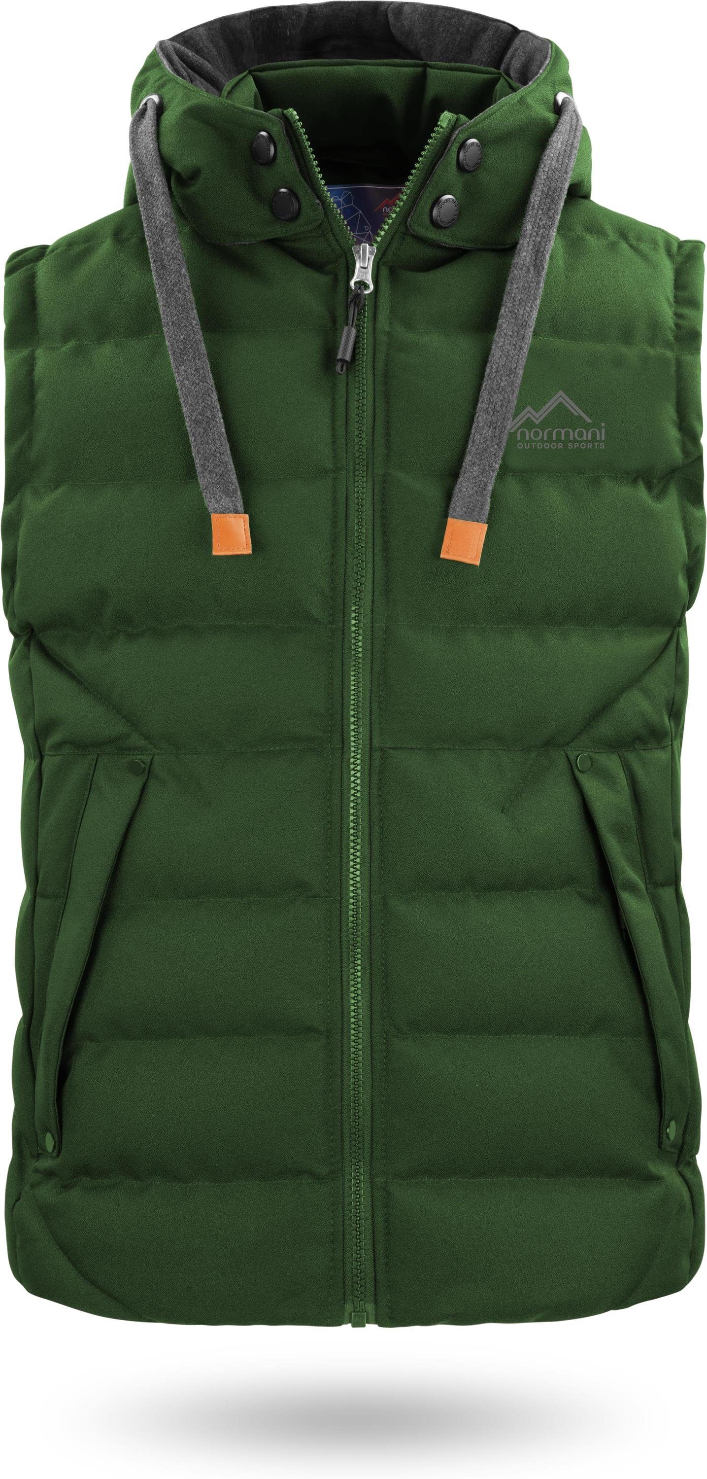 normani Steppweste Herren Winter-Steppweste Yuquot Wattierte Winterweste Bodywarmer Outdoor Weste mit Kapuze