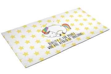 Mr. & Mrs. Panda Handtuch Einhorn Nacht - Weiß - Geschenk, Unicorn, Handtücher, Ruhe, Kinder, E, (1-St), Blickfang Design
