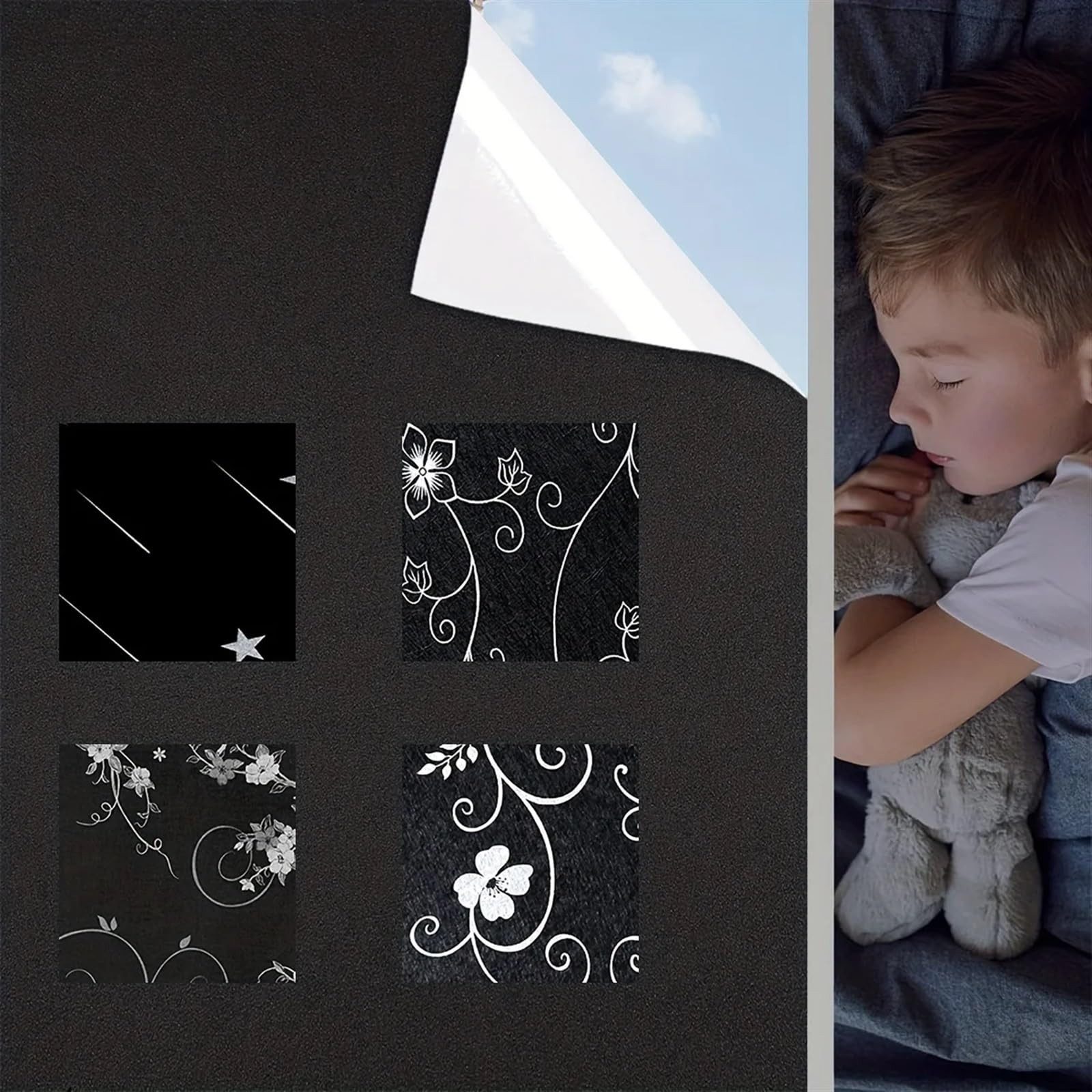 Coonoor Fensterfolie Blickdicht Sichtschutzfolie Fenster Selbstklebend Fens günstig online kaufen