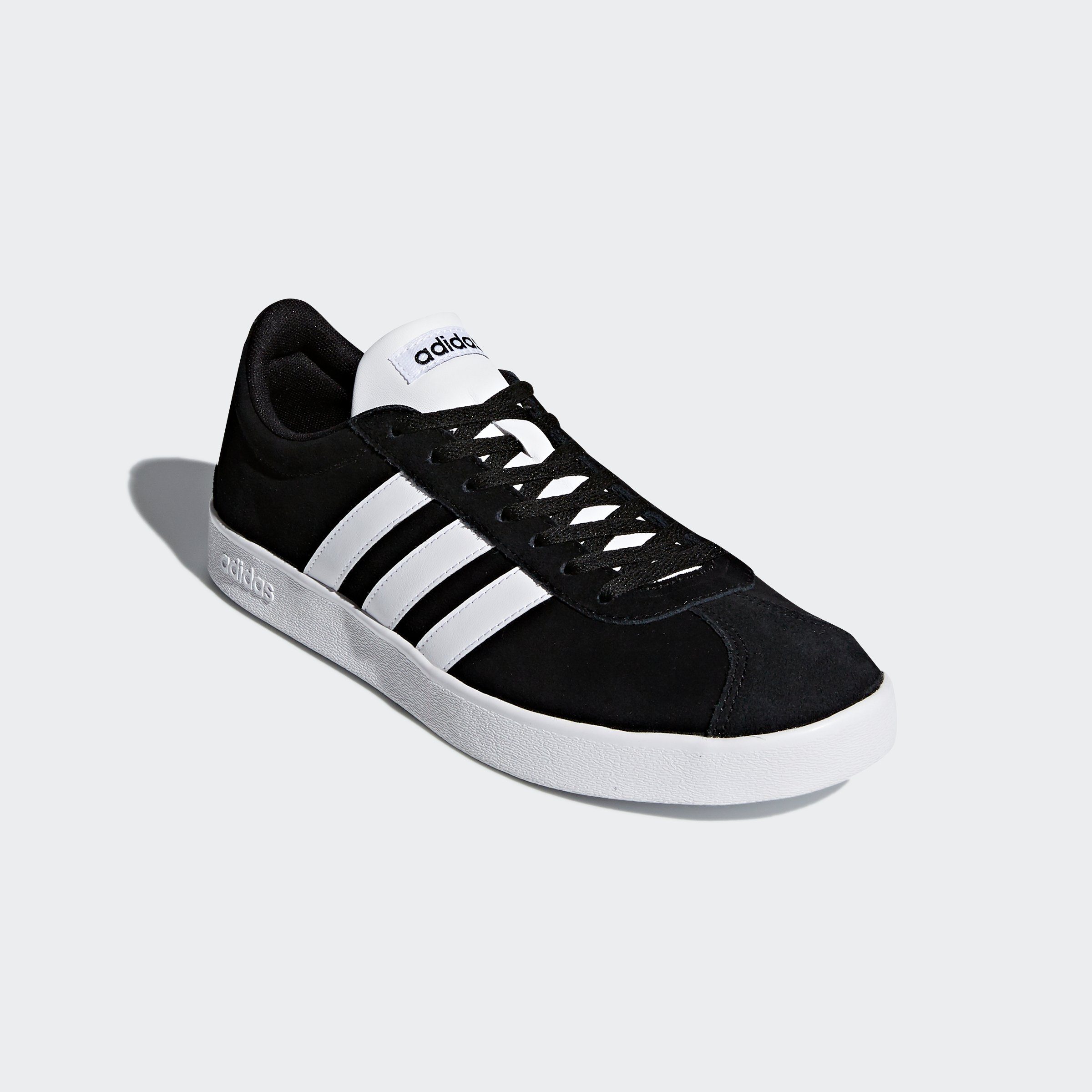 adidas Sportswear VL COURT 2.0 Sneaker Design auf den Spuren des adidas Samba Core Black / Cloud White / Cloud White