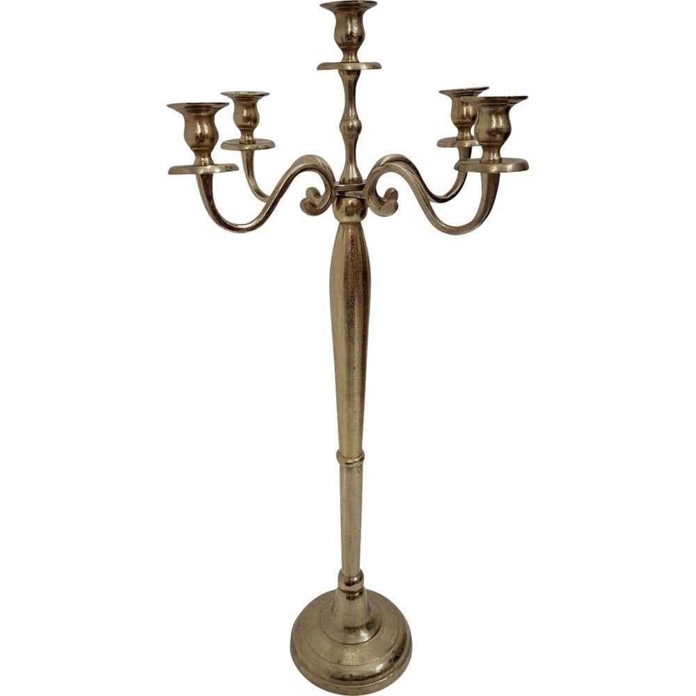 Lesli Living Kerzenständer Kerzenhalter Brush gold 78cm 5-armig