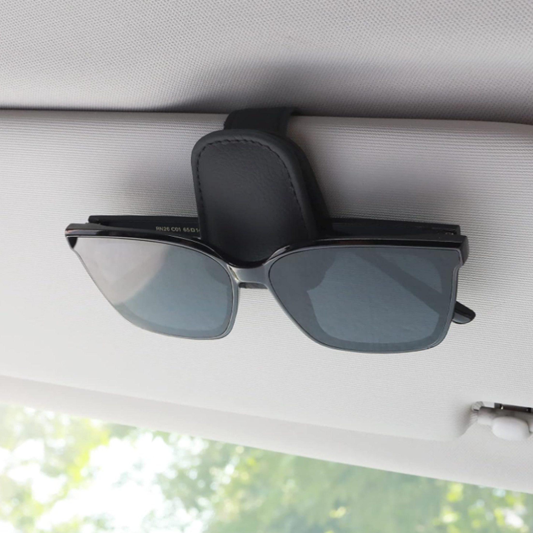 KINSI Dachbox-Halterung Magnetischer Sonnenbrillenhalter fürs Auto - Universale Brillenclips, (2-tlg., für Visier & Frontscheibe - Hält Ihre Sonnenbrille sicher&rutschfest)