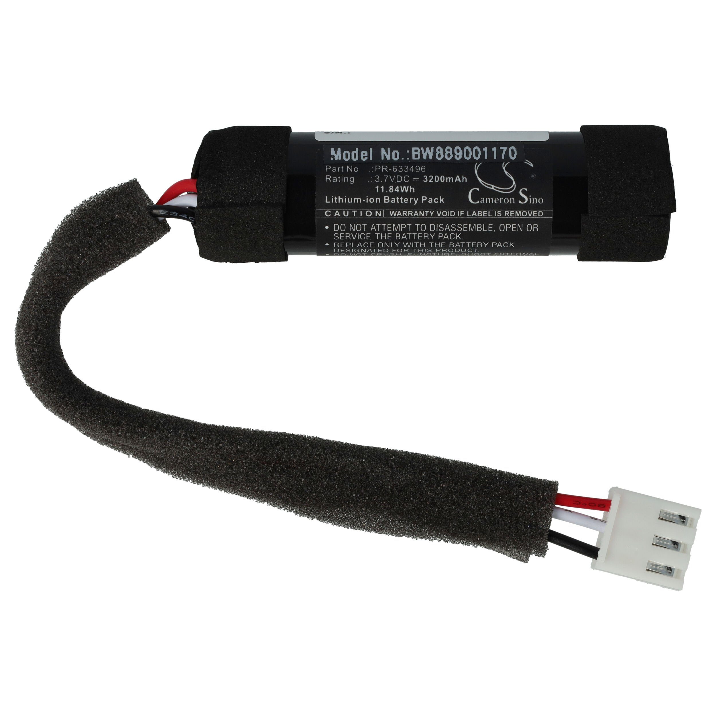 vhbw Ersatz für Harman/Kardon PR-633496 für Akku Li-Ion 3200 mAh (3,7 V)