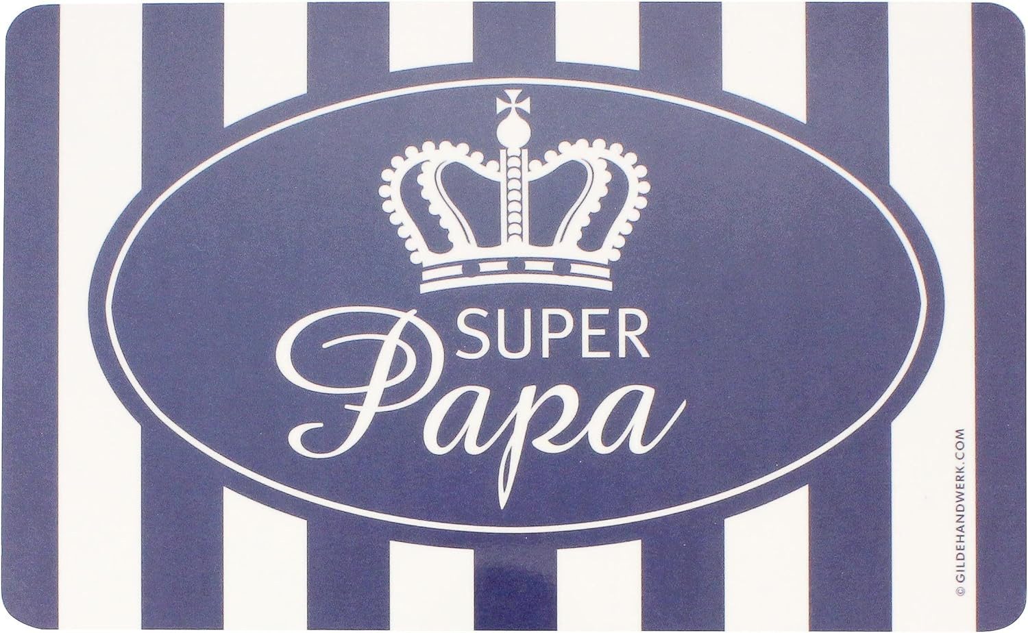 GILDE Frühstücksbrett GILDE Frühstücksbrettchen „Super Papa“, (1-St), langlebig, robust und alltagstauglich