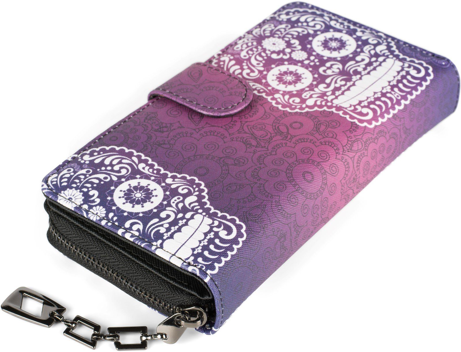 styleBREAKER Geldbörse Große Geldbörse Sugar Skull günstig online kaufen