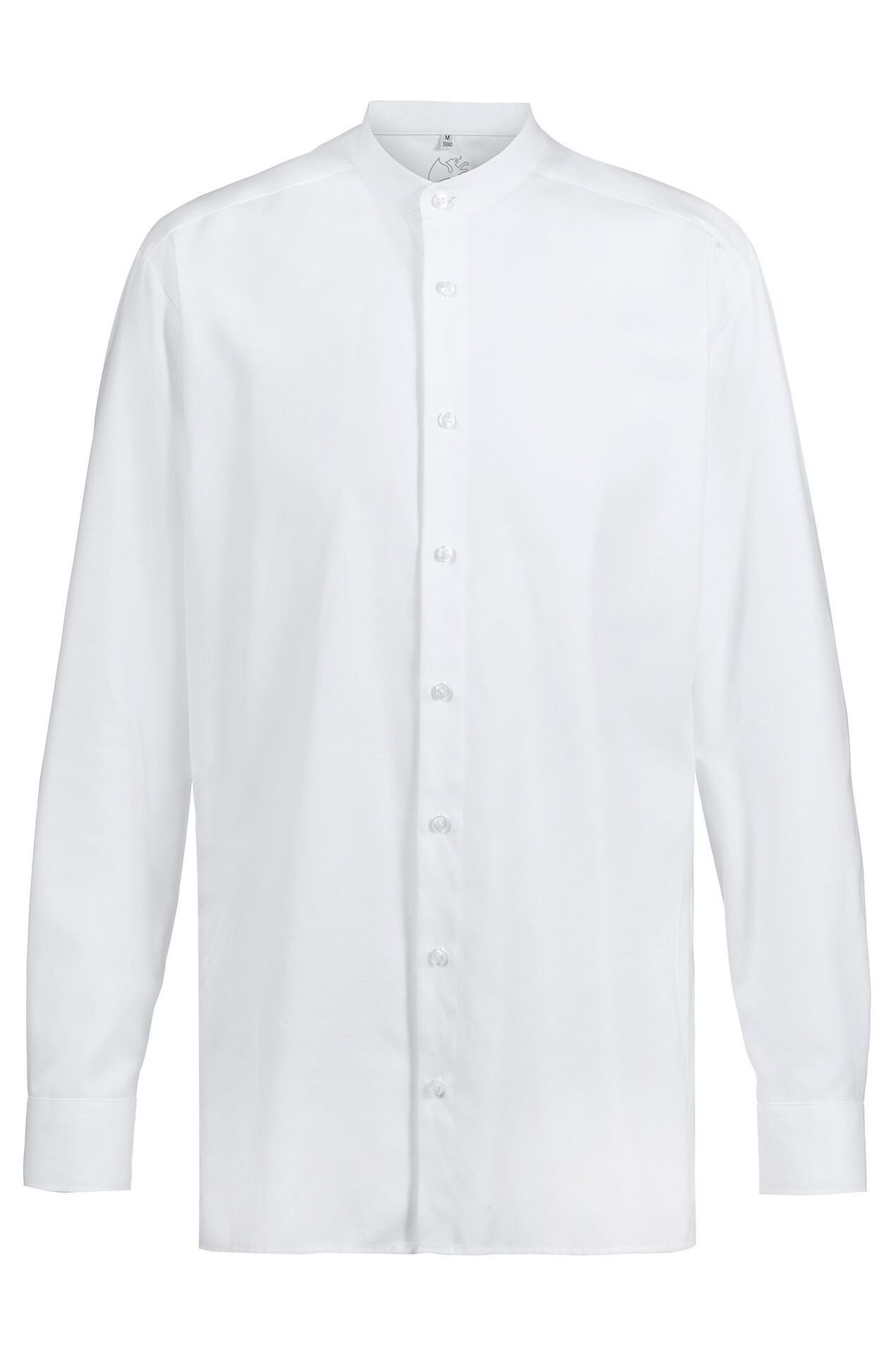 GREIFF Langarmhemd Greiff Corporate LANDHAUS Herren Langarm Stehkragen Regular Weiß