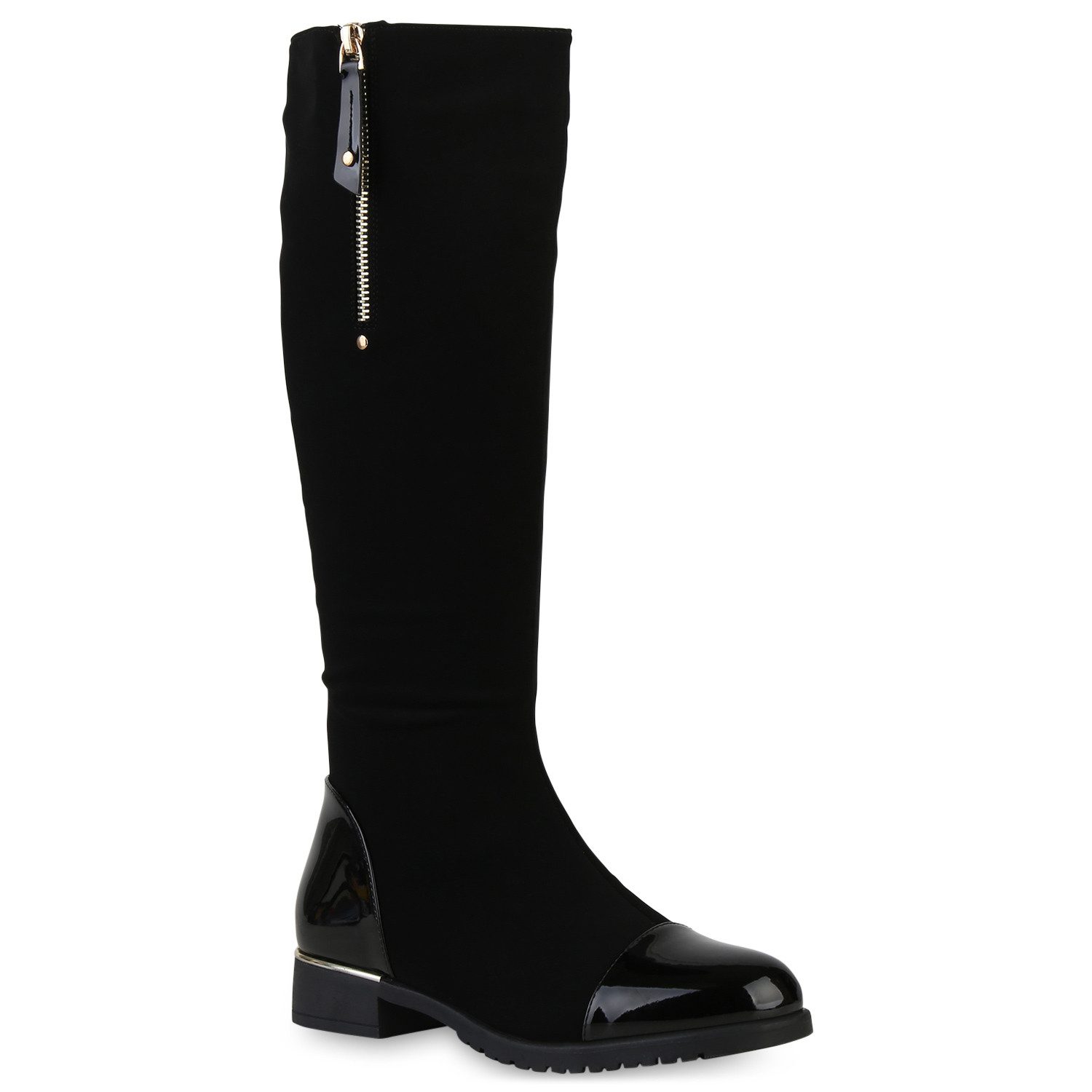 VAN HILL 840545 Stiefel Damen Leicht Gefütterte Klassische Stiefel Profil-Sohle