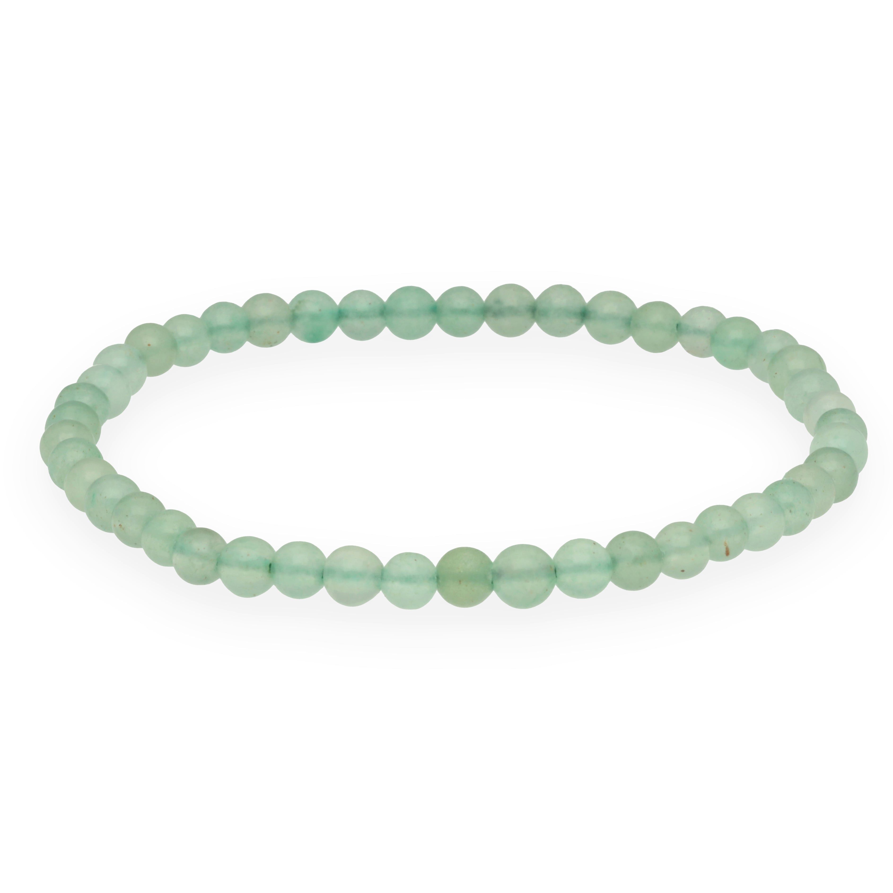 Lebensquelle Plus Armband Aventurin, grün Mini-Kugelarmband, 4 mm
