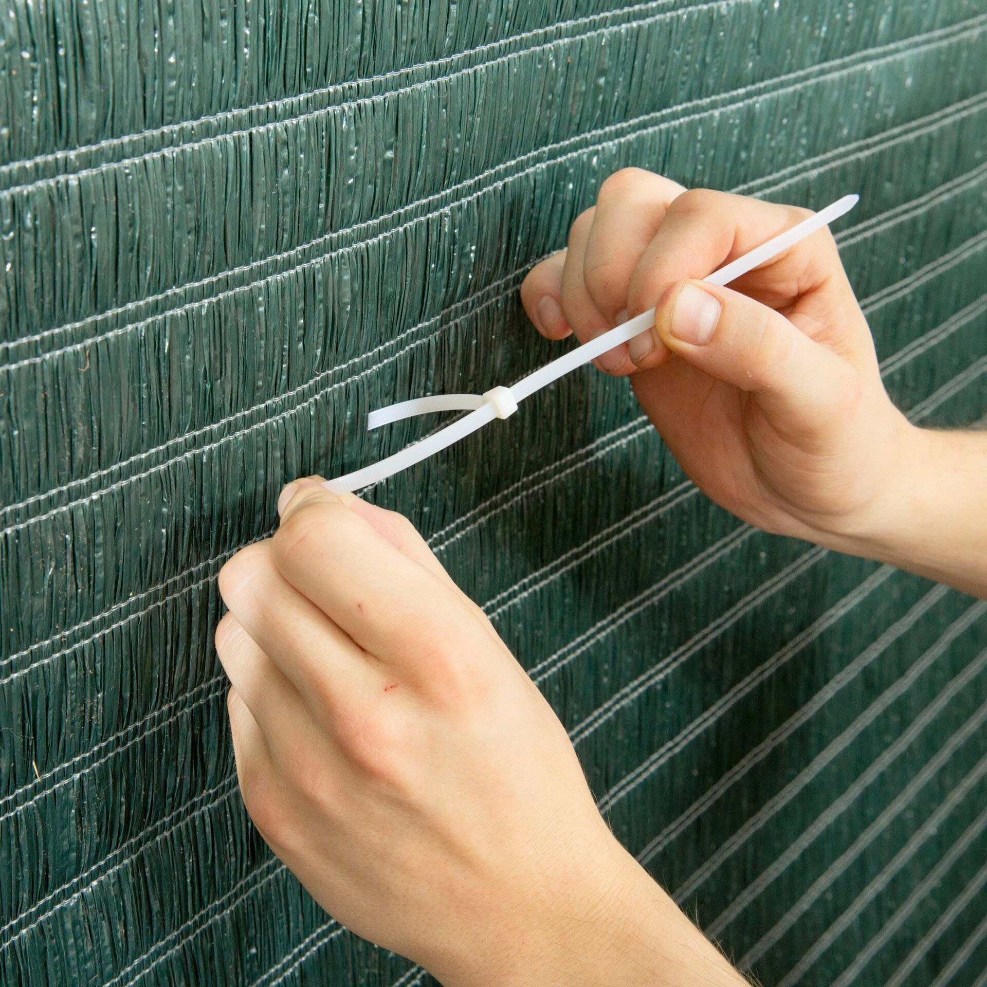 Windhager Sichtschutzzaunmatten, langlebiger Kunststoff in gewebter Bastoptik, L: 3 m