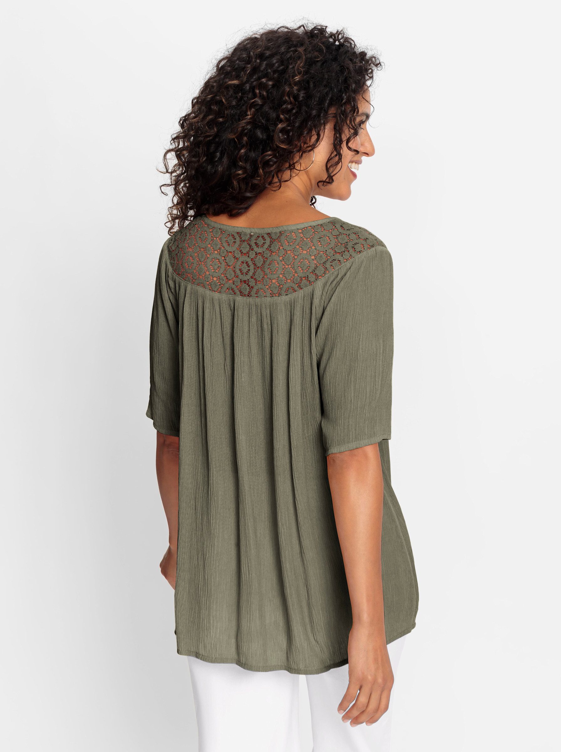 Witt Klassische Bluse Tunika Kurzarm