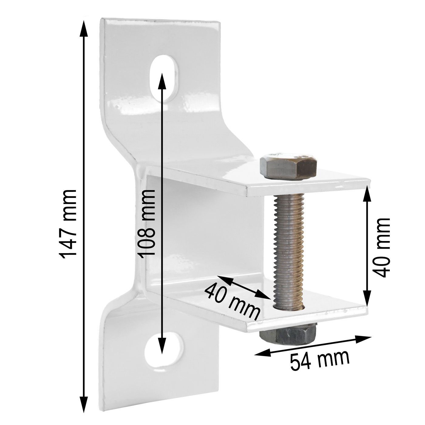 MCW Wandhalterung Wandhalterung, (mit Befestigungsmaterial, Halterung zur Wandmontage, pulverbeschichtet)